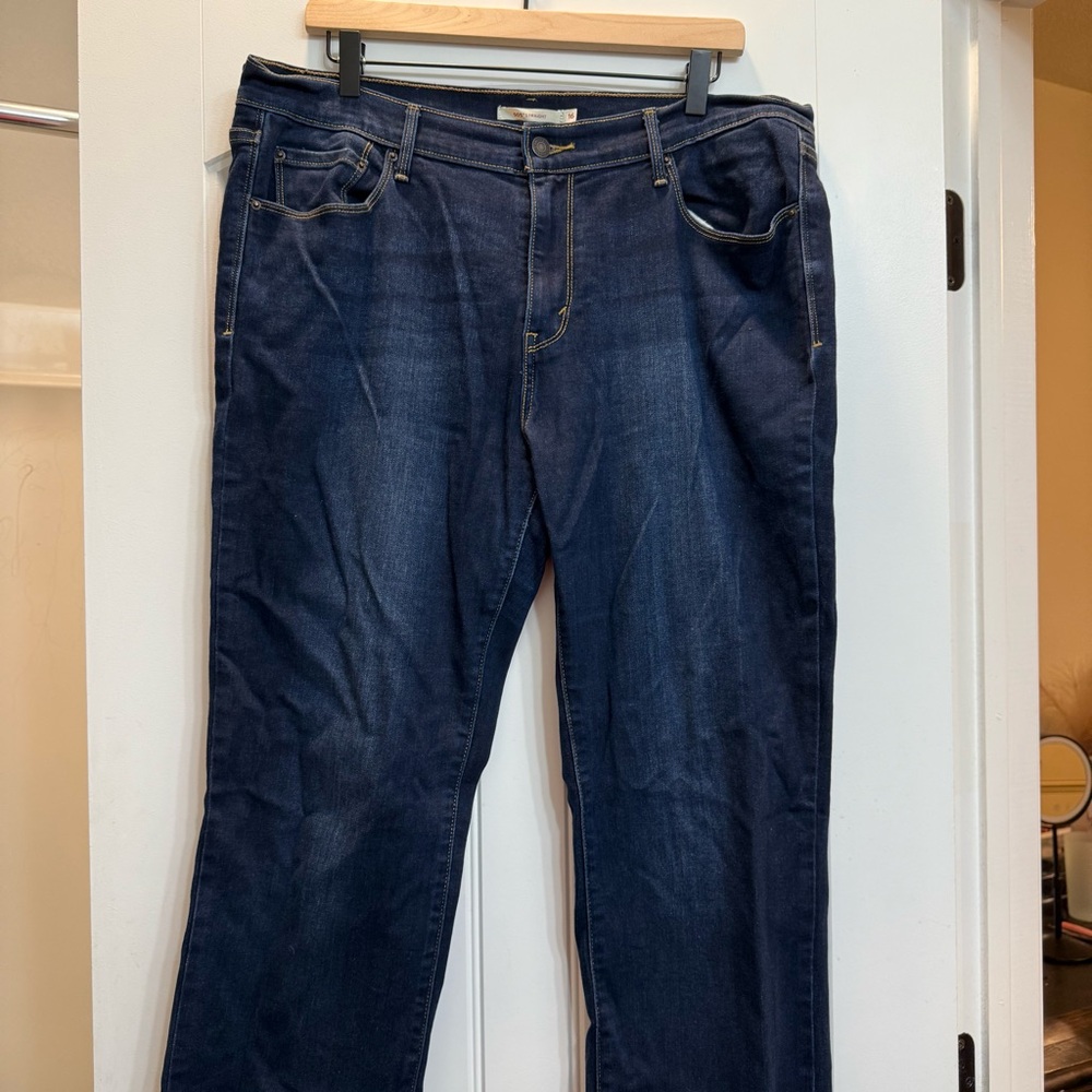 Levi's Dark Blue Straight Leg Jeans
